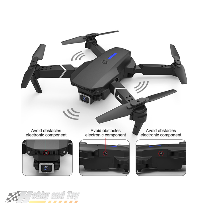 کوادکوپتر دو دوربین مدل E88 pro 3 کوادکوپتر دو دوربین مدل E88 pro